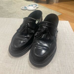 Dr. Martens Black Leather Slip-On Loafers